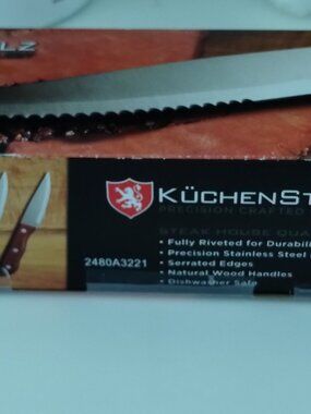 Kuchenstolz 8 Piece Set Of Steak Knives Stainless Steel